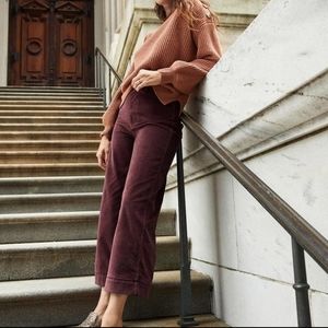 MADEWELL Emmett wide leg crop pants